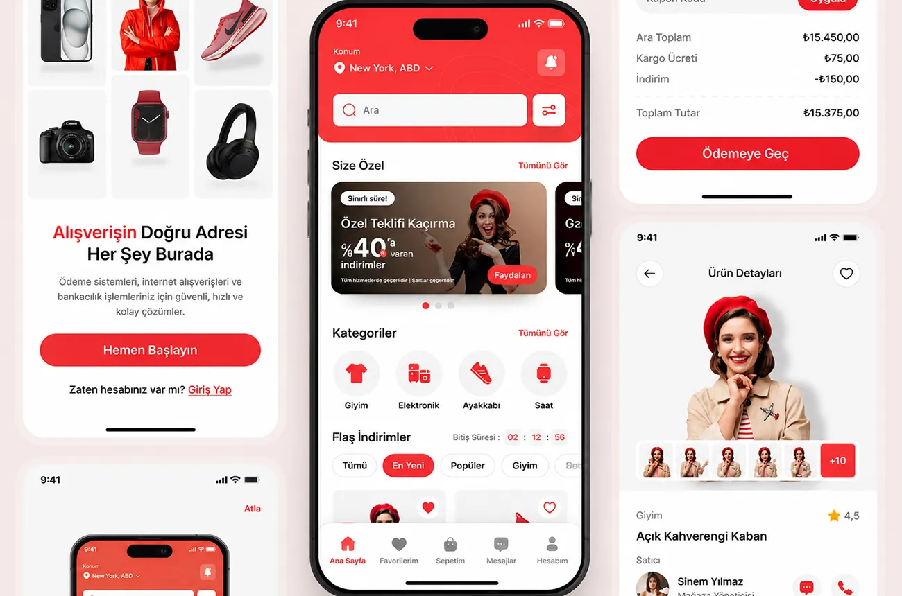 E-Ticaret Sitesi UI/UX Tasarım