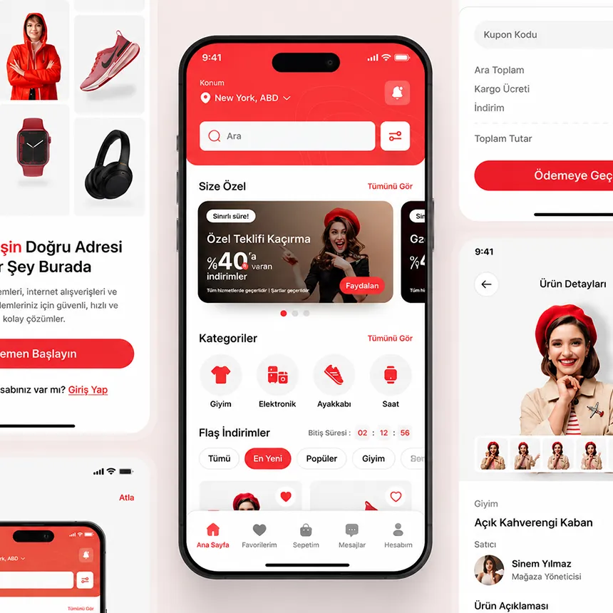 E-Ticaret Sitesi UI/UX Tasarım